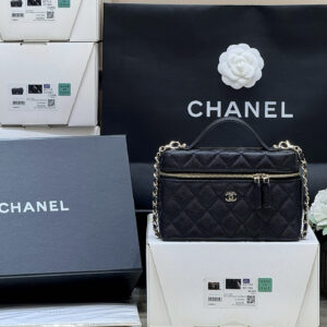 bag0905 Chanel Bag Black Gold Hardware