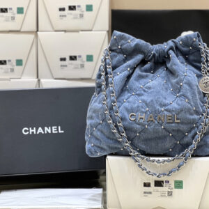 bag0922 Chanel 22 Bag Silver