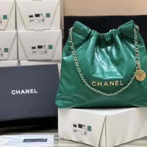 bag0935 Chanel 22 Bag Small Green
