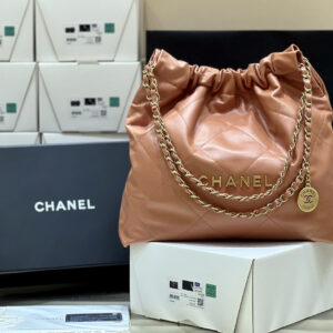 bag0939 Chanel 22 Bag Medium Brown