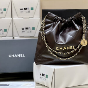 bag0941 Chanel 22 Bag Medium Brown
