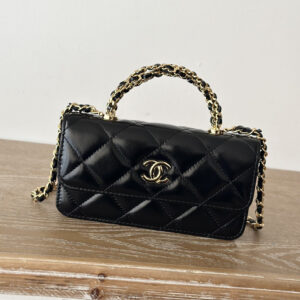 bag0988 Chanel Top Handle Black