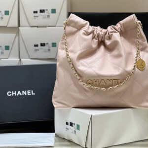 bag1012 Chanel 22 Bag Gold Gold Hardware