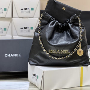 bag1017 Chanel 22 Bag Gold Gold Hardware
