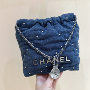 bag1039 Chanel 22 Bag Silver