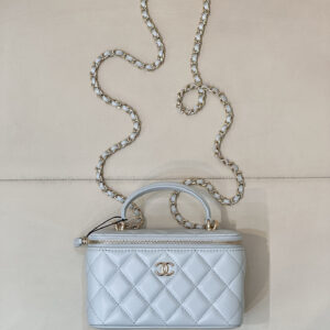 bag1081 Chanel Vanity Small Blue
