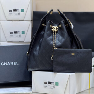 bag1125 Chanel 25 Bag Large Black