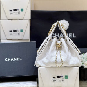 bag1133 Chanel 25 Bag White