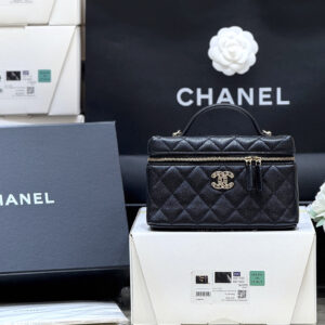 bag1171 Chanel Bag Black Gold Hardware
