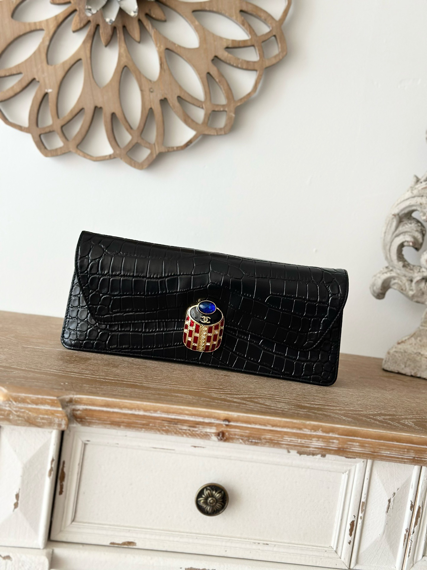 bag1217 Chanel Bag Black Gold Hardware