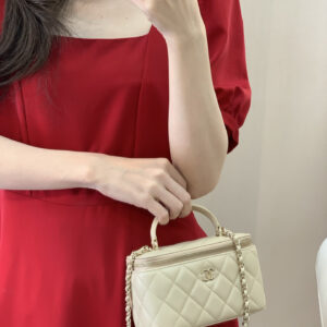 bag1263 Chanel Bag Small Apricot