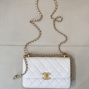 bag1291 Chanel Bag Small White