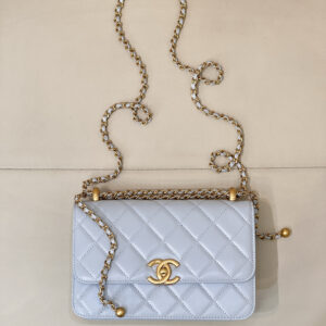 bag1295 Chanel Bag Small Blue