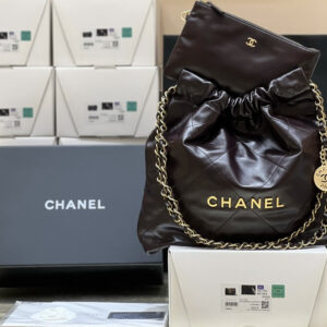 bag1323 Chanel 22 Bag Small Brown