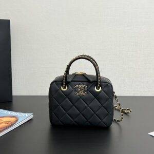bag1326 Chanel Top Handle Gold Hardware