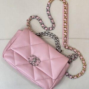 bag1354 Chanel 19 Bag Small Gold