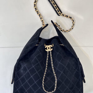 bag1392 Chanel Hobo Black