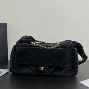 bag1425 Chanel Hobo Small Black