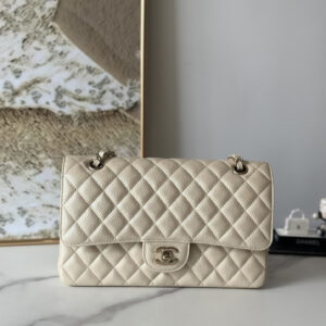 bag1518 Chanel Classic Flap Apricot Gold Hardware
