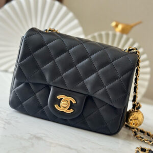 bag1540 Chanel Classic Flap Mini Black Gold Hardware