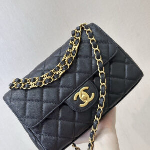 bag1547 Chanel Bag Small Black Gold Hardware