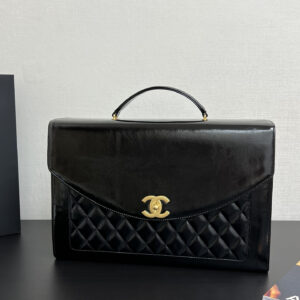 bag1660 Chanel Top Handle Black