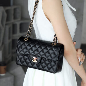 bag0065 Chanel Bag Black Gold Hardware