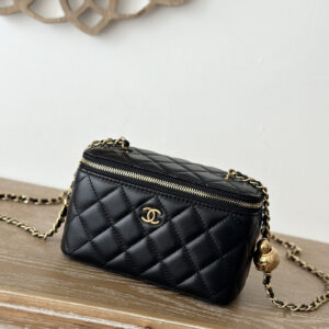 bag1820 Chanel Bag Large Black Gold Hardware