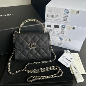 bag1846 Chanel Top Handle Gold Hardware