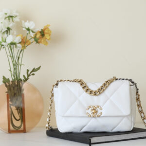 bag1861 Chanel 19 Bag White