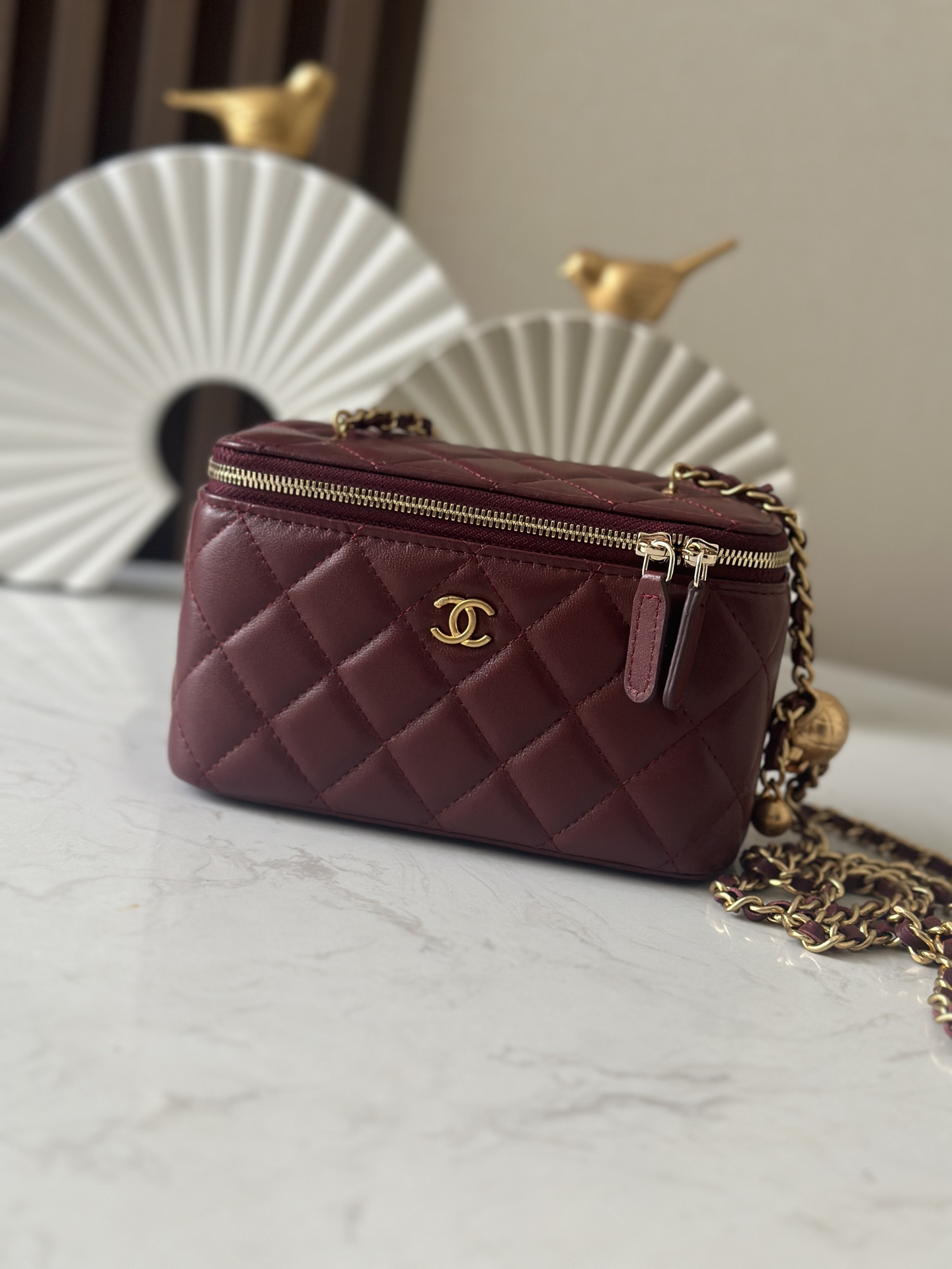 bag1887 Chanel Bag Large Red Gold Hardware