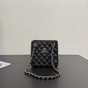 bag1896 Chanel Tote Mini Black Gold Hardware