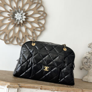 bag1901 Chanel Bag Small Black Gold Hardware