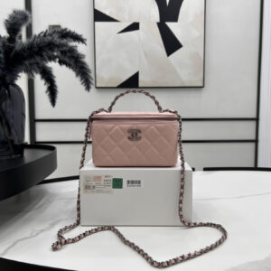 bag1929 Chanel Top Handle Large Black Silver Hardware