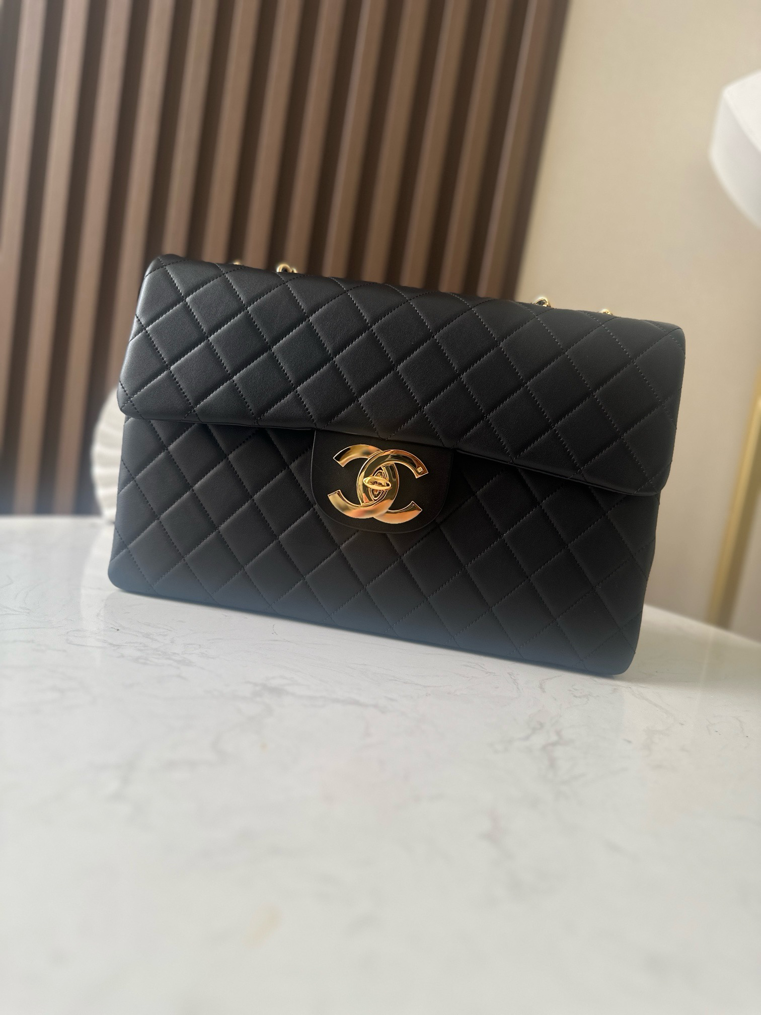 bag2053 Chanel Bag Black Gold Hardware