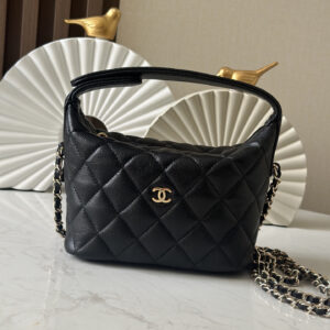 bag2064 Chanel Bag Black Gold Hardware