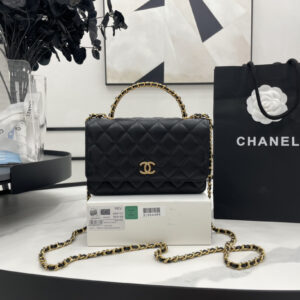 bag2103 Chanel Top Handle Gold Gold Hardware