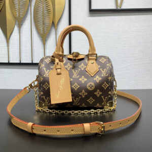 lv0008 Louis Vuitton M28102 Speedy Trunk Top Handle Bag with Dynamic Code