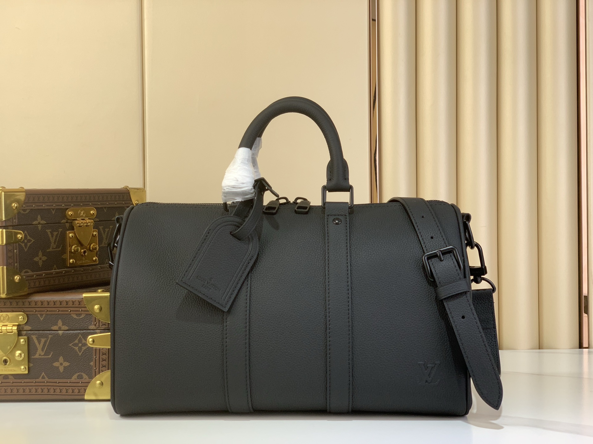 lv0147 Louis Vuitton M15249 Keepall Bandouliere Travel Bag with Dynamic Code