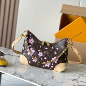 lv0164 Louis Vuitton Boulogne Top Handle Bag Small with Dynamic Code