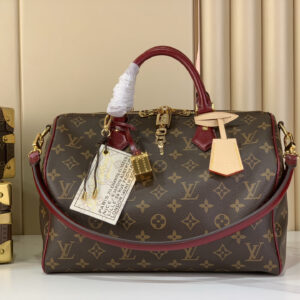 lv0194 Louis Vuitton M12243 Speedy Soft Dark Wallet with Dynamic Code