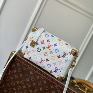 lv0304 Louis Vuitton M14046 Side Trunk Top Handle Bag Medium with Dynamic Code