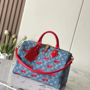 lv0308 Louis Vuitton Top Handle Bag with Dynamic Code