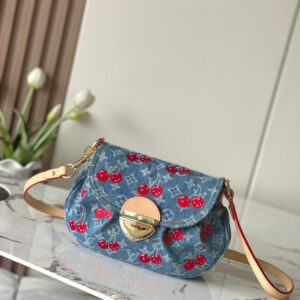 lv0315 Louis Vuitton Top Handle Bag with Dynamic Code