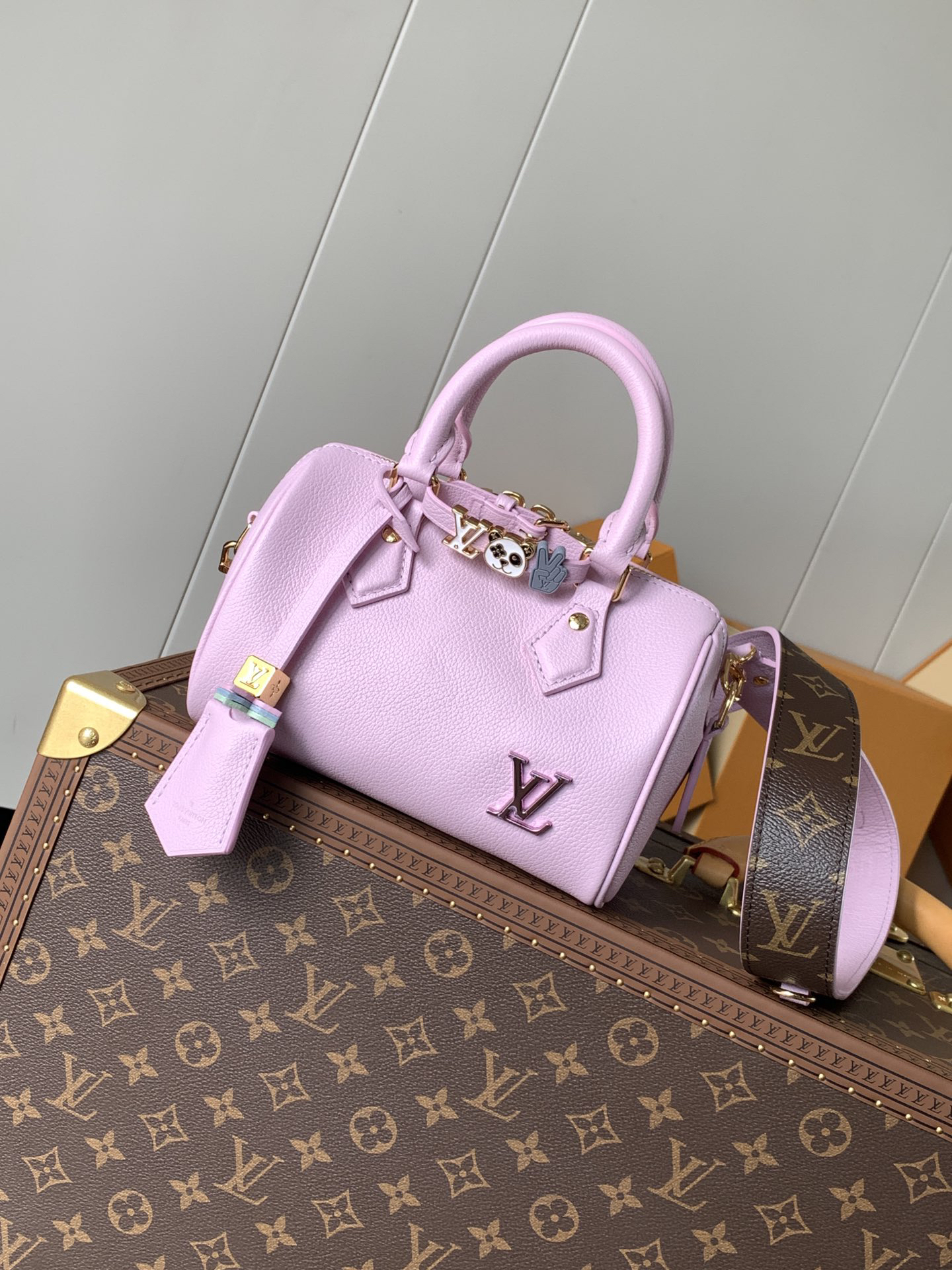 lv0361 Louis Vuitton spee Top Handle Bag with Dynamic Code