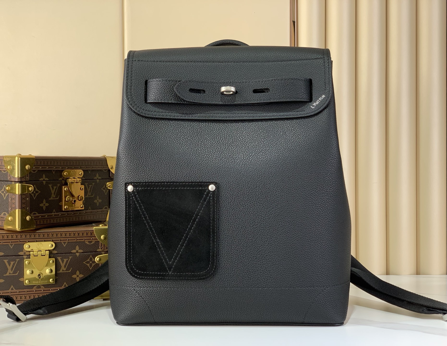 lv0402 Louis Vuitton M27063 Steamer Backpack with Dynamic Code