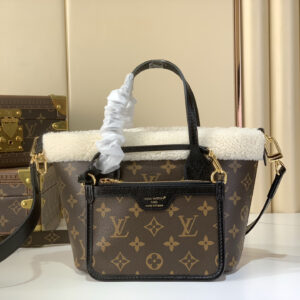 lv0427 Louis Vuitton M26315 Neverfull Bandouliere INSIDE Tote Bag Small with Dynamic Code