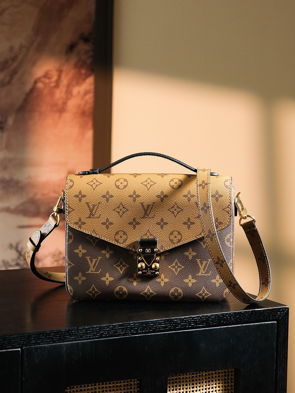 lv0541 Louis Vuitton M44876 POCH Top Handle Bag with Dynamic Code