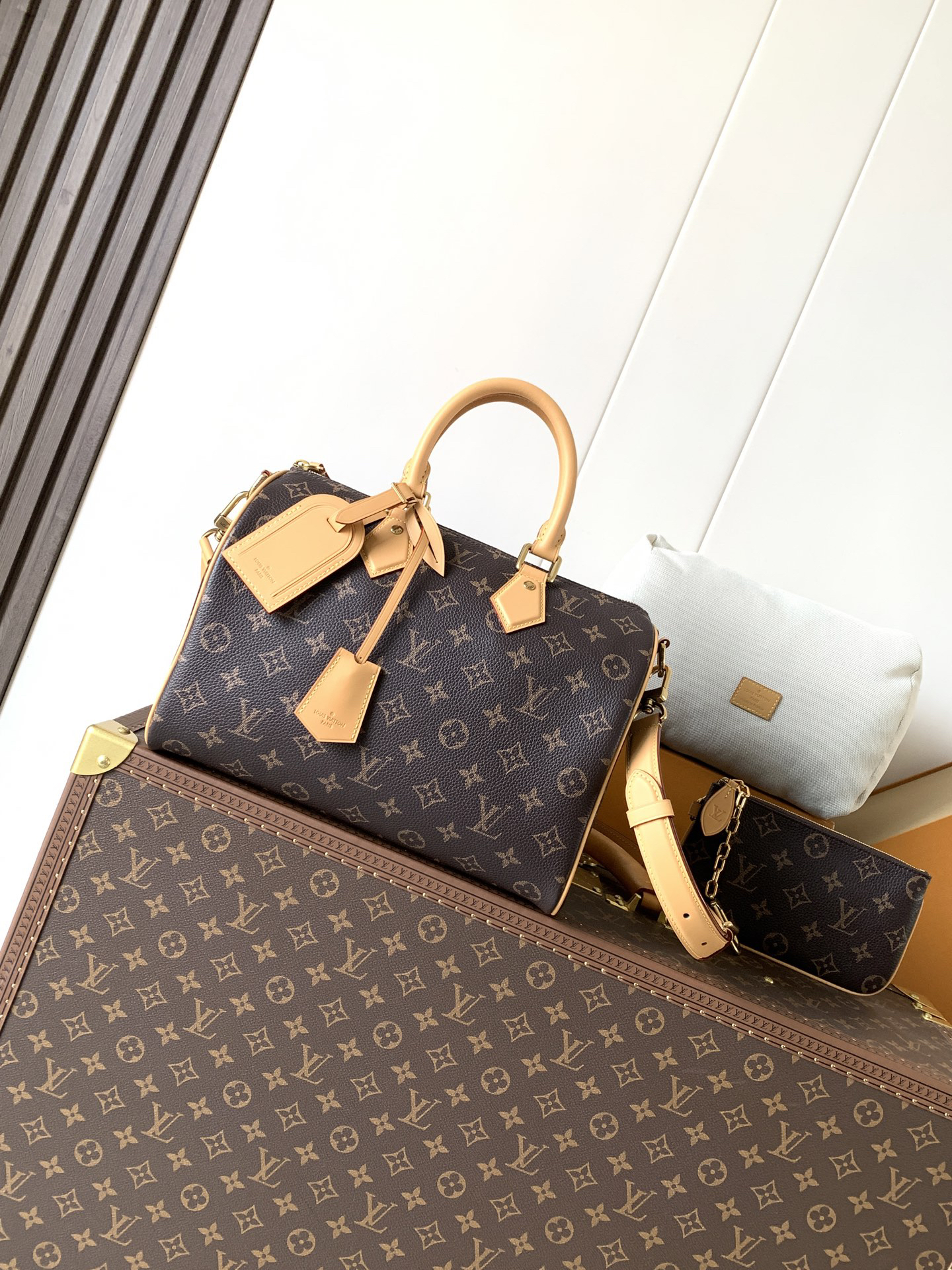 lv0575 Louis Vuitton M14067 M14077 Top Handle Bag with Dynamic Code