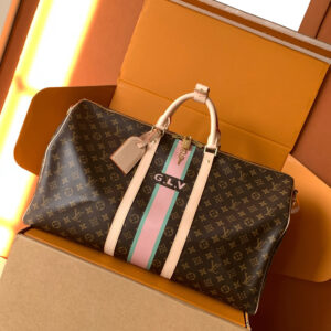 lv0664 Louis Vuitton Keepall BAN Travel Bag with Dynamic Code